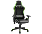 Ergonomic Office PU Leather Gaming Chair - Green
