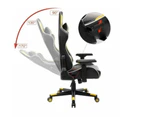 Ergonomic Office PU Leather Gaming Chair - Yellow