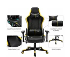 Ergonomic Office PU Leather Gaming Chair - Blue