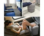Leg Footrest Relax Inflatable Foot Rest Travel Air Pillow Cushion