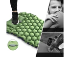 Inflatable Sleeping Pad Camping Mat Lightweight - Green