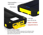 5000mAh Solar Power Bank 2 Dual USB External Battery Charger LED - Orange