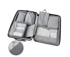 7pcs Packing Cubes Travel Pouches Suitcase Storage Bag - Grey