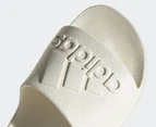 Adidas Unisex Adilette Aqua Slides - Off White