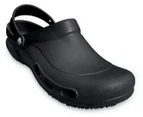 Crocs Bistro Slip Resistant Clogs Shoes Sandals Work Occupational - Black