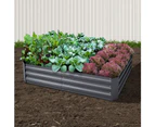 Greenfingers Garden Bed 150x90cm Planter Box Raised Container Galvanised Steel