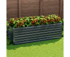Greenfingers Garden Bed 320x80x77cm Planter Box Raised Container Galvanised Herb