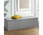 Artiss Storage Ottoman Blanket Box 140cm Linen Grey