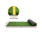 Primeturf Artificial Grass 1mx20m 17mm Synthetic Fake Lawn Turf Plant Plastic Olive