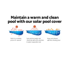 Aquabuddy Pool Cover 500 Micron 10x4m Swimming Pool Solar Blanket Blue Silver