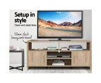 Artiss TV Cabinet Entertainment Unit 140cm Oak Ken