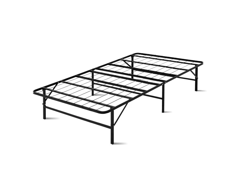 Artiss Folding Bed Frame Metal Base - King Single