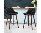 Bar Stools Set of 2 Swivel Wooden Kitchen Stool