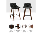 Bar Stools Set of 2 Swivel Wooden Kitchen Stool