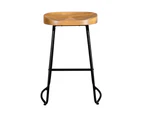 Artiss 2x Bar Stools Tractor Seat 65cm Wooden