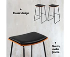 Backless PU Leather Bar Stools For Kitchen