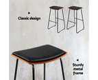 Bar Stools Set of 2 Kitchen Stool Chairs 76cm