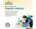 Giselle Bedding 34cm Mattress Bamboo Cover Double
