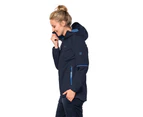 Jack Wolfskin Womens Sierra Pass Ecosphere Jacket Waterproof Windproof Lightweight - Midnight Blue
