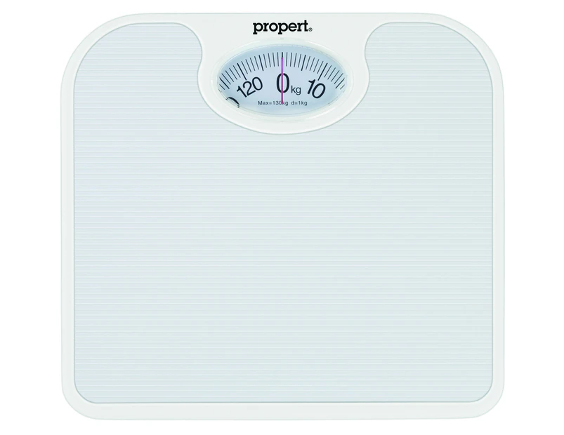 Propert Mechanical Bathroom Scale White 130Kg