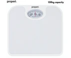 Propert 130kg Mechanical Bathroom Scales Weight Checker Kilo Stone - White