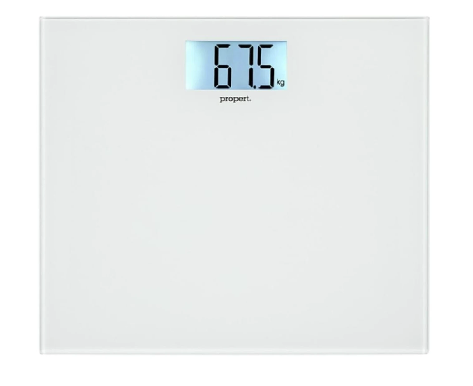 Propert 150kg Glass Digital Bathroom Scale - White