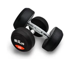 30lbs x 2 Commercial Grade Rubber Coated Cast Iron Dumbbell Hand Weight