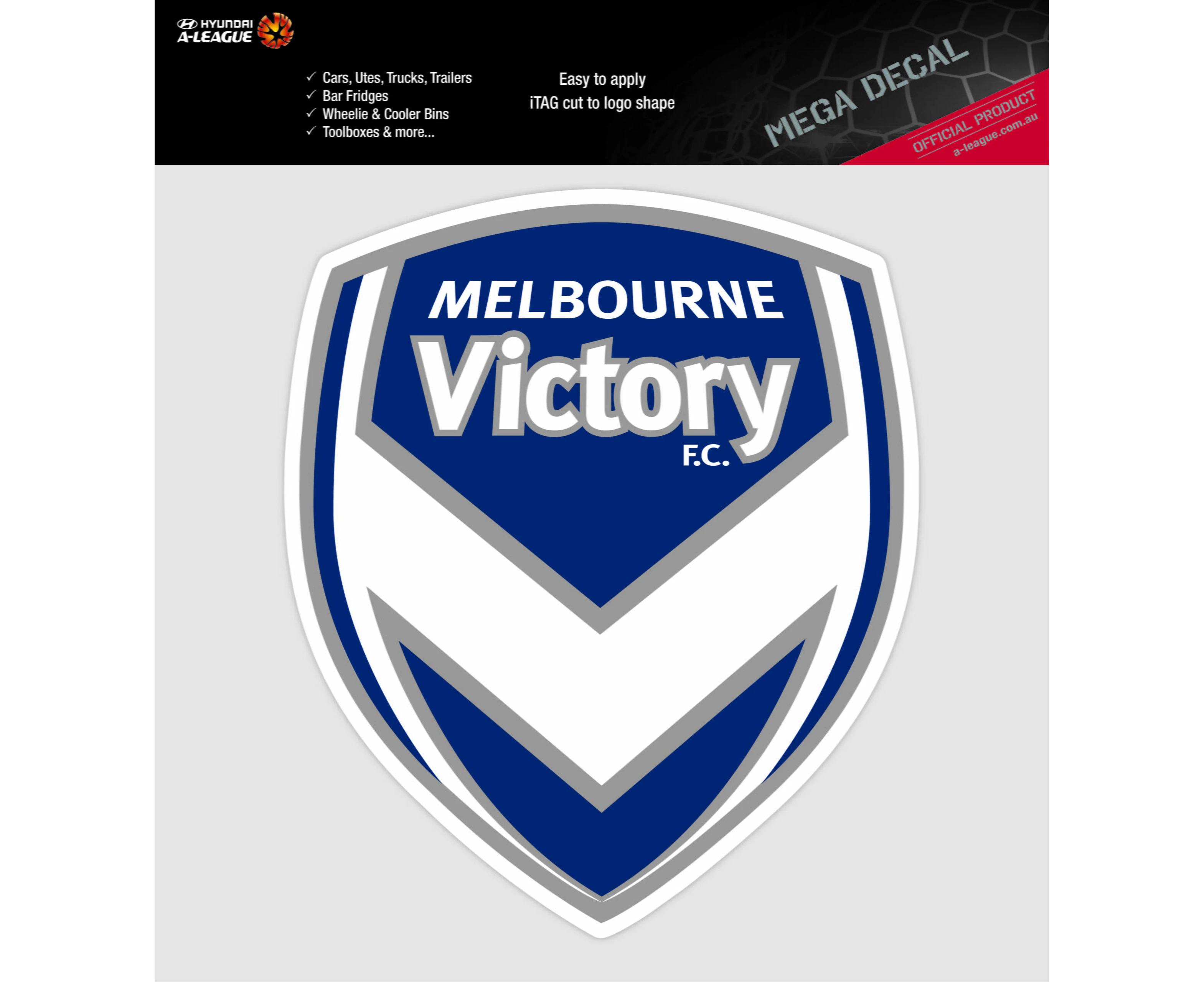 Melbourne Victory A-League 4WD Car Bike Mega Decal Sticker