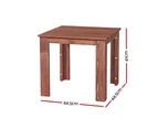 Gardeon Coffee Side Table Wooden Desk Outdoor Furniture Camping Garden Brown