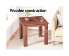 Gardeon Coffee Side Table Wooden Desk Outdoor Furniture Camping Garden Brown