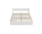 Artiss Bed Frame Double Size with Charging Ports and 2 Drawers AURA