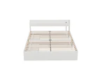 Artiss Bed Frame Queen Size with Charging Ports and 2 Drawers AURA