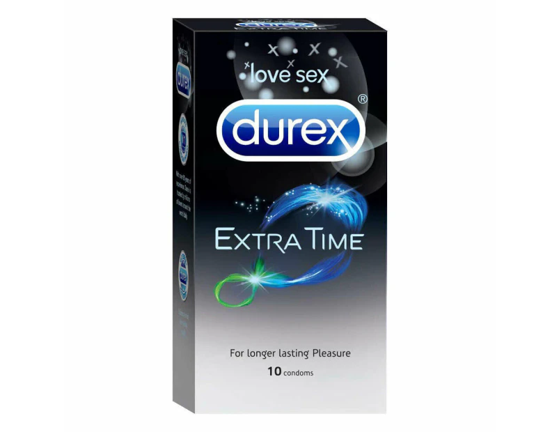 Durex Extra Time 10 Condoms Retail Pack