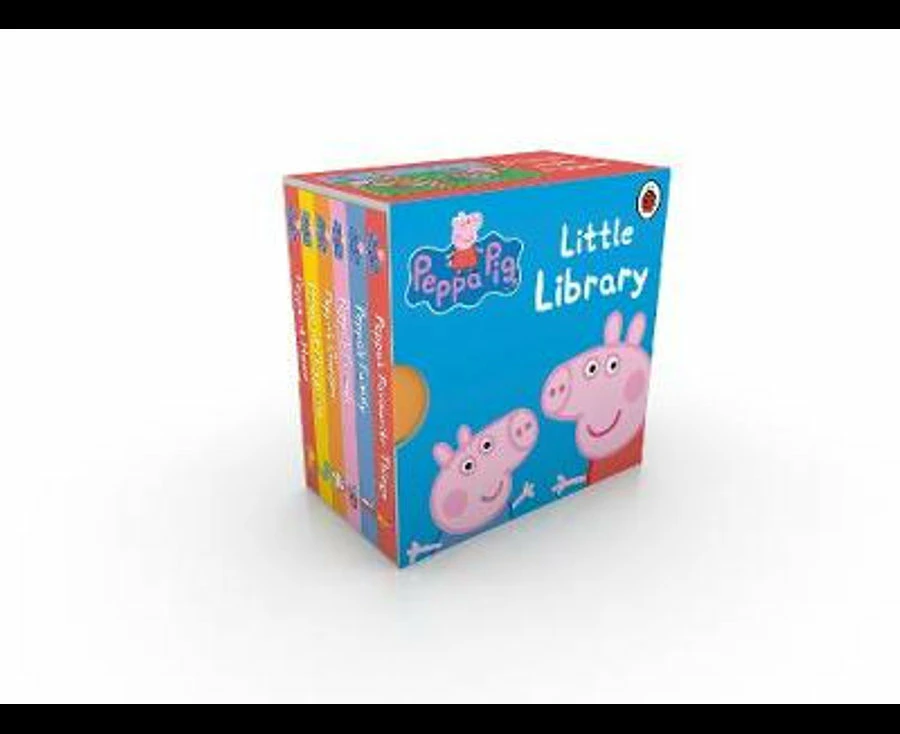 6pc Peppa Pig Little Library Board Kids/Children Picture Character Mini Book Set