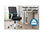 ALFORDSON Mesh Office Chair Executive Computer Seat Work Gaming Study Black and White