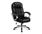 ALFORDSON Office Chair Executive Computer Gaming Racer PU Leather Seat