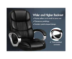 ALFORDSON Office Chair Executive Computer Gaming Racer PU Leather Seat