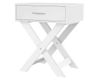 ALFORDSON Bedside Table Nightstand Side Storage Cabinet French Country White