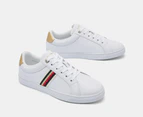 Tommy Hilfiger Women's Webbing Signature Detail Court Sneakers - White