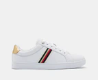 Tommy Hilfiger Women's Webbing Signature Detail Court Sneakers - White