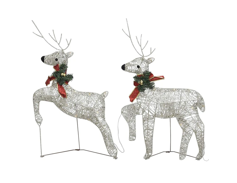 Christmas Reindeers 2 pcs Gold 40 LEDs