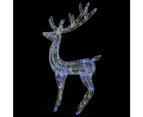 vidaXL XXL Acrylic Christmas Reindeer 250 LED 180 cm Colourful