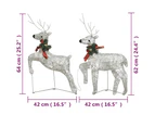 Christmas Reindeers 2 pcs Gold 40 LEDs