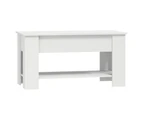 vidaXL Coffee Table White 101x49x52 cm Engineered Wood