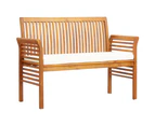 5 Piece Outdoor Dining Set with Cushions Solid Wood Acacia