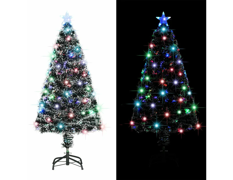 vidaXL Christmas Tree Artificial Tree with LEDs Green and White Fibre Optic