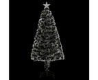 vidaXL Christmas Tree Artificial Tree with LEDs Green and White Fibre Optic