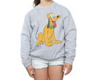 Disney Girls Classic Pluto Sweatshirt (Sports Grey) - BI1815