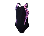 Speedo Girls Hyper Boom Splice One Piece Swimsuit (Navy/Pink) - RD2765