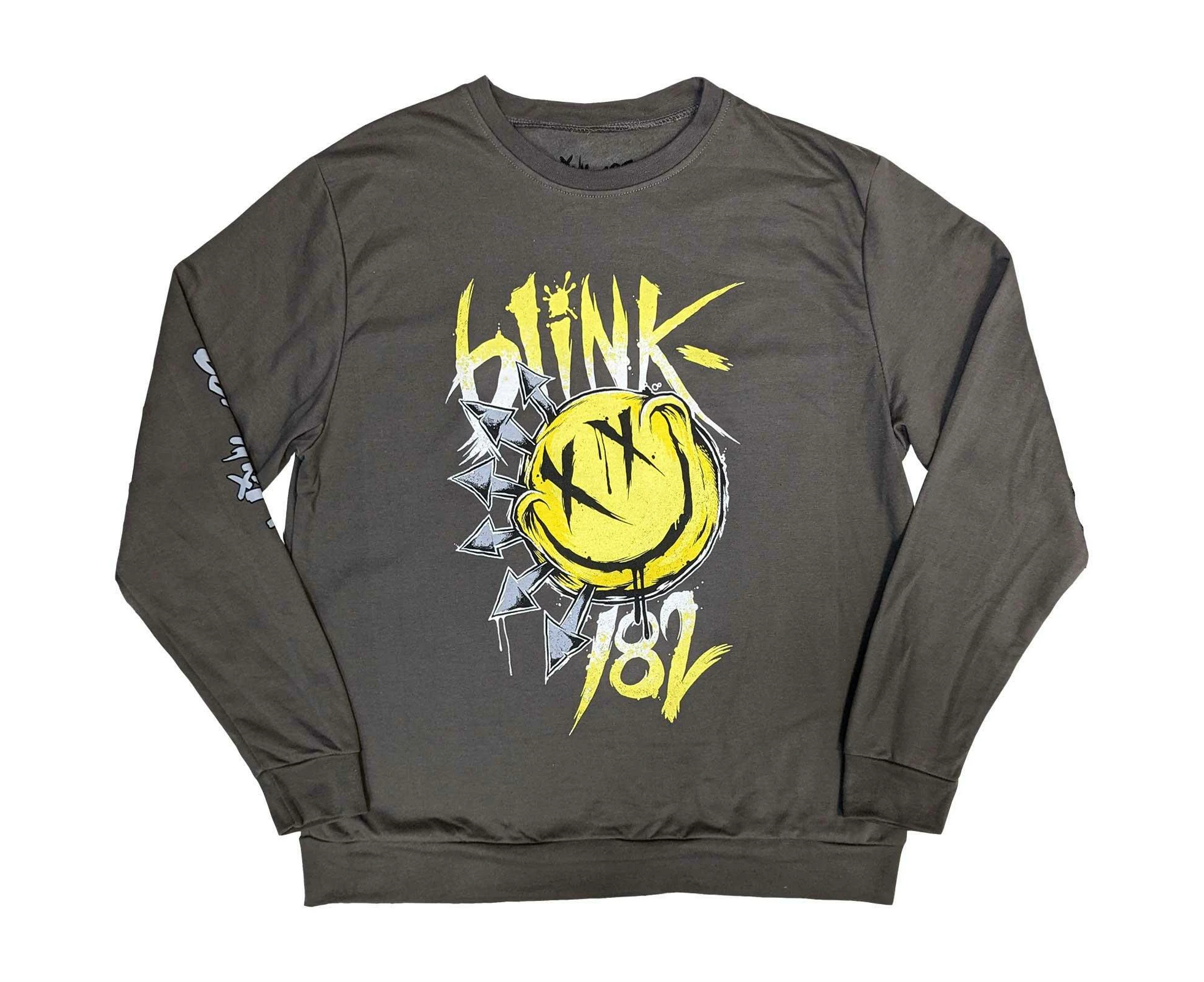 Blink 182 Unisex Adult Big Smile Sweatshirt (Charcoal Grey) - RO9435